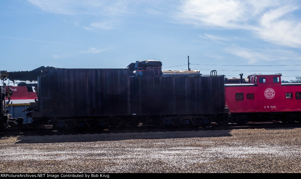 Tender for Bessemer & Lake Erie 2-10-4-steam locomotive number 643, recently acquired by the Age of Steam Roundhouse